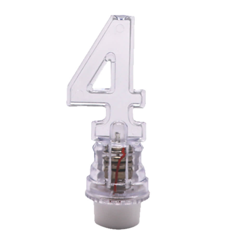 Vela Led Numero 4 C/1