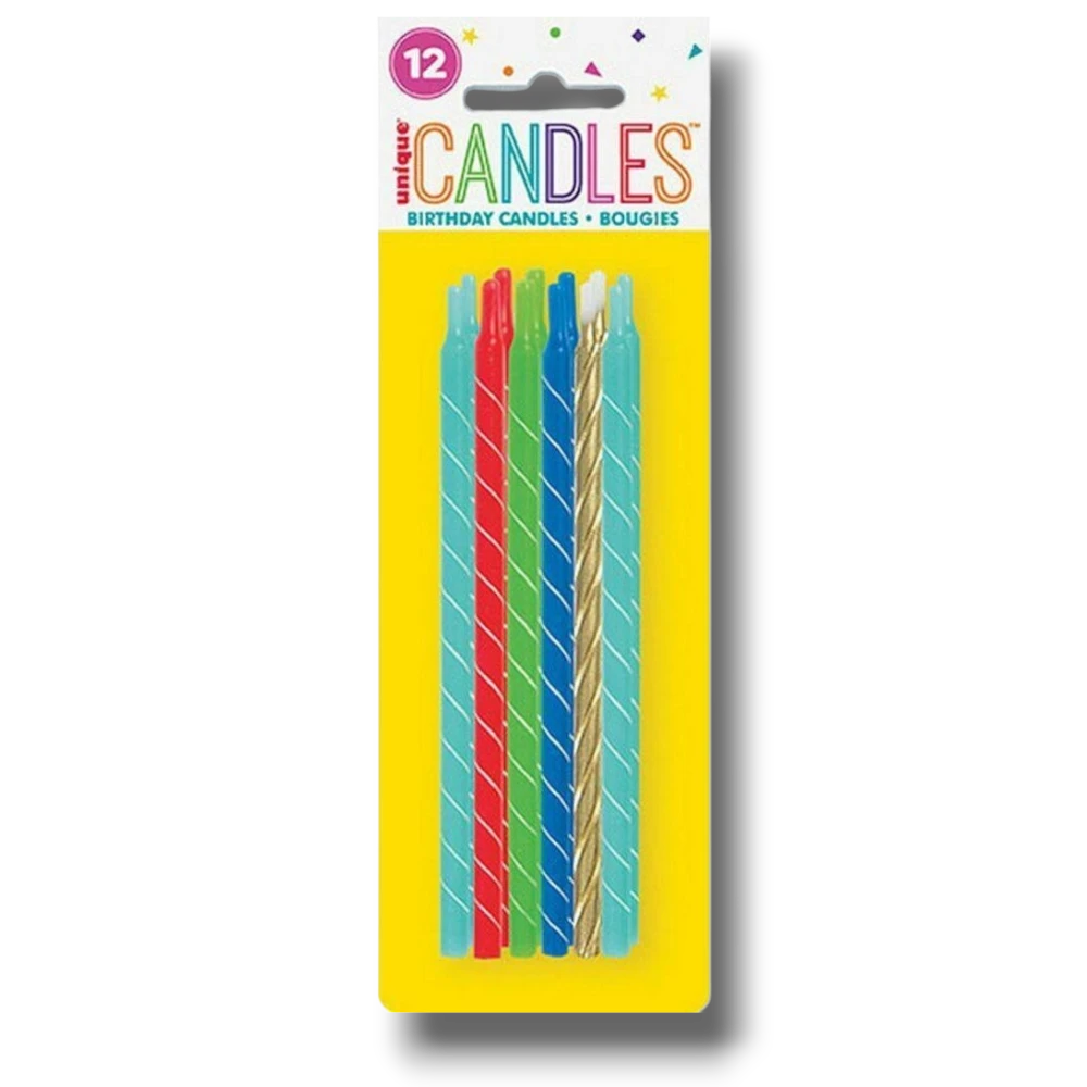 Multicolor Long Candle C/12