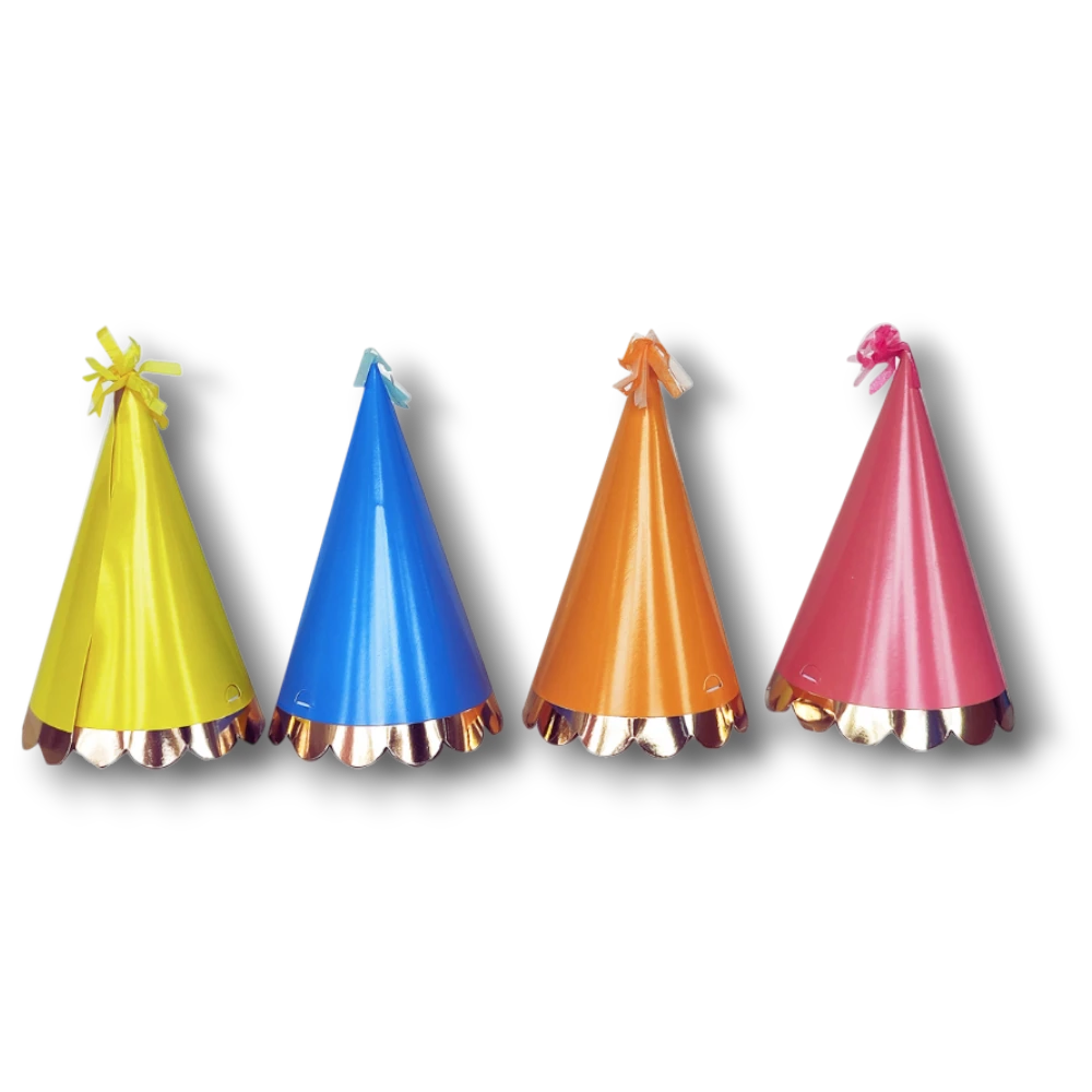 Mini Hats in Foil Colors C/8