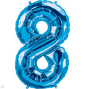 Balloon 36" Number 8 Blue C/1