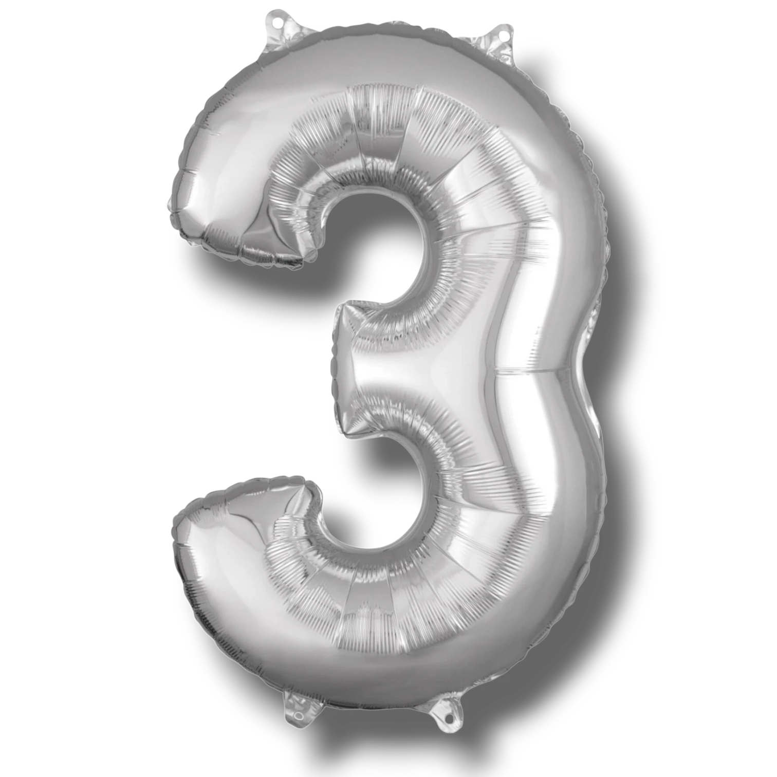Globo 26" Numero 3 Plata C/1
