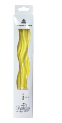 Amarilo Curved Candles C/6