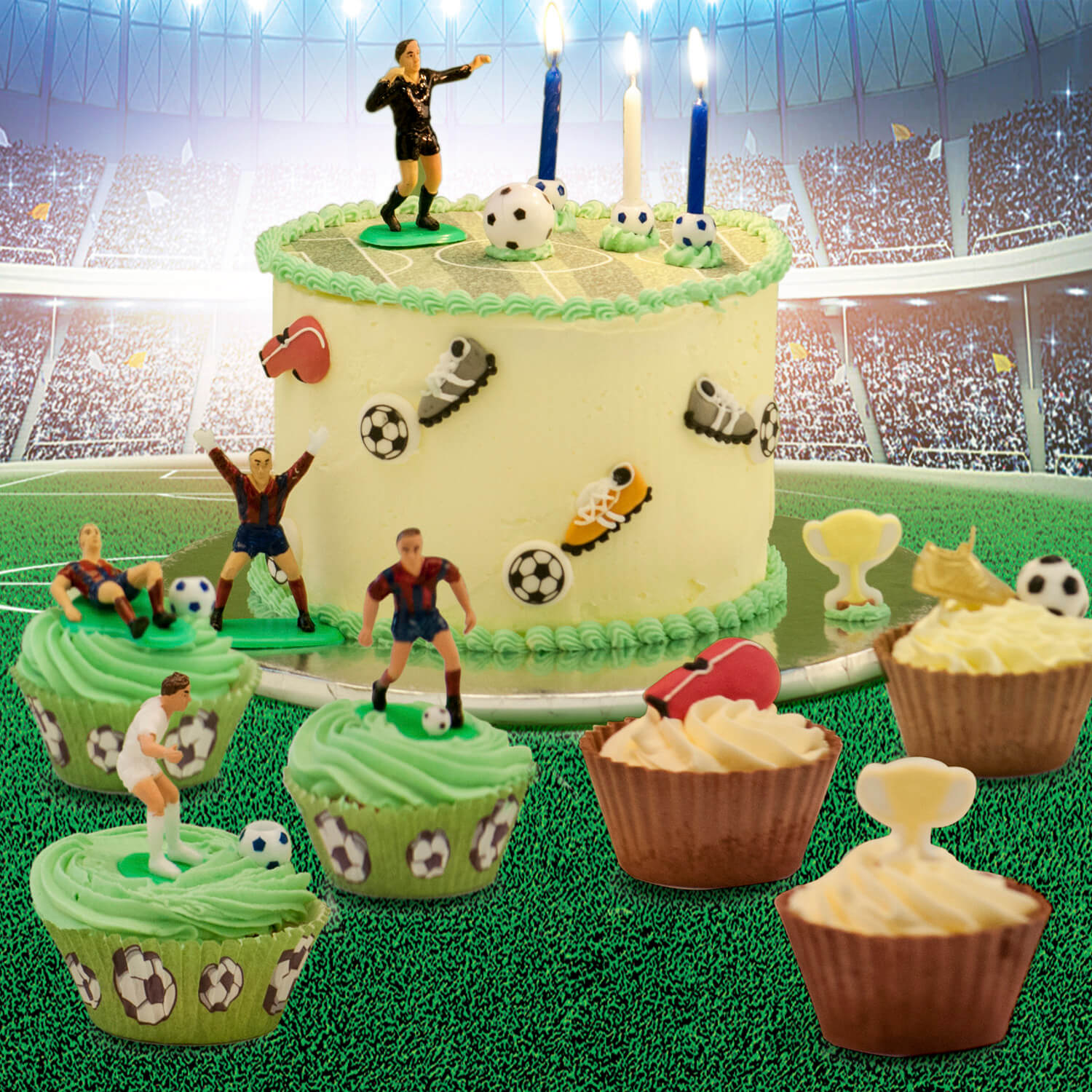 Vela Cumpleaños Futbol C/12