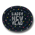 Plato Ovalado HNY Dots Neon C/8