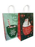 Christmas Rectangular Bond Bag with Mugs (1 per bag)
