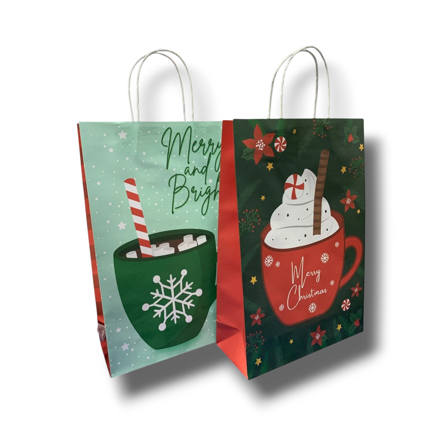 Bolsa Bond Rectangular Navidad Tazas C/1
