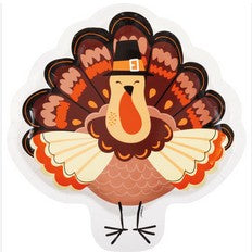 Turkey Day Large Lunch Paper Plates C/8