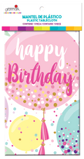 Happy Birthday Sweet Balloons Tablecloth C/1