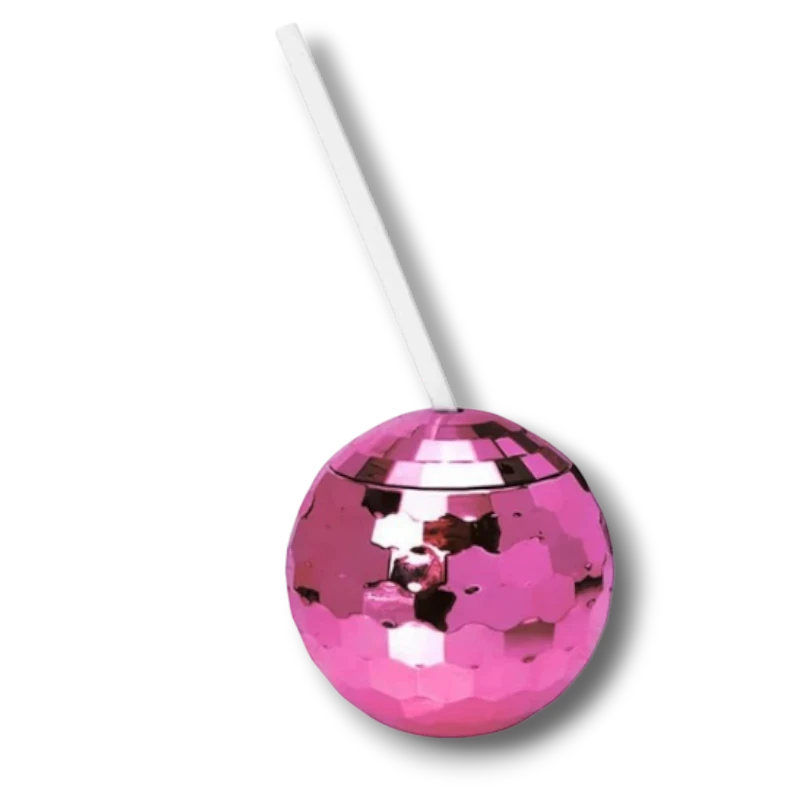 Pink Disco Ball Cup (1 per cup)