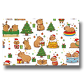 Papel Envoltura Capibara Navidad C/1