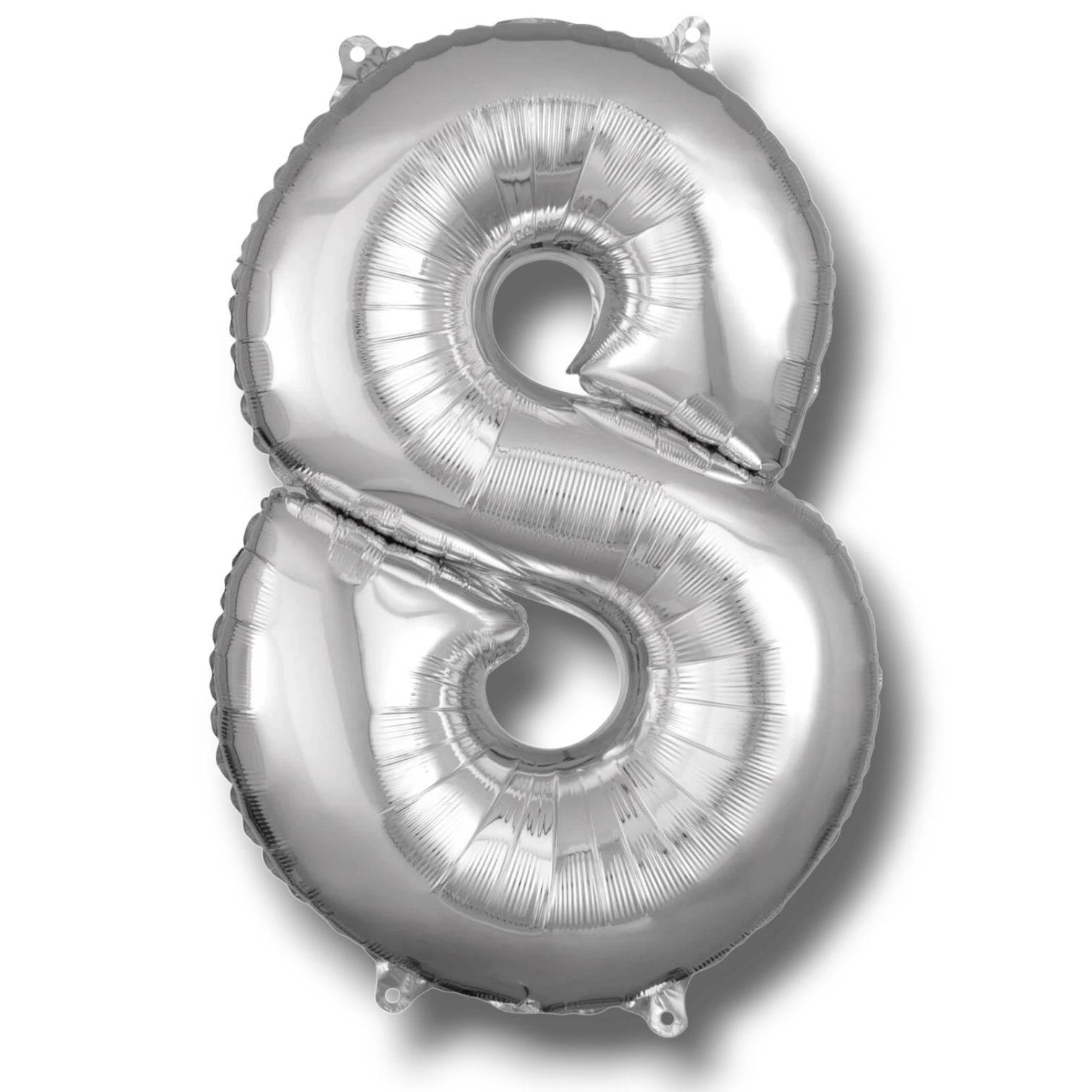 Globo 26" Numero 8 Plata C/1