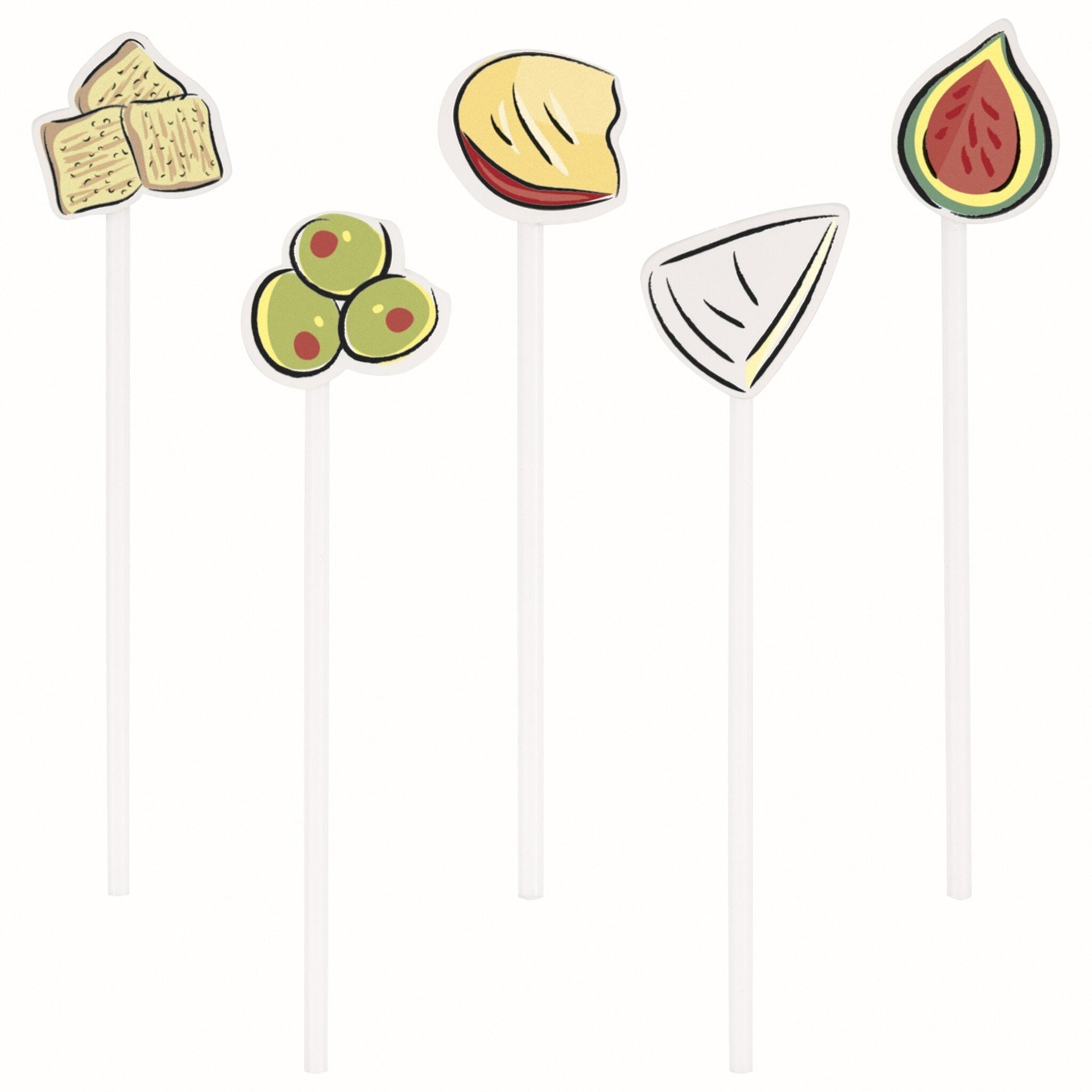 Assorted Toothpicks for Wine and Cold Cuts (20 Pack)