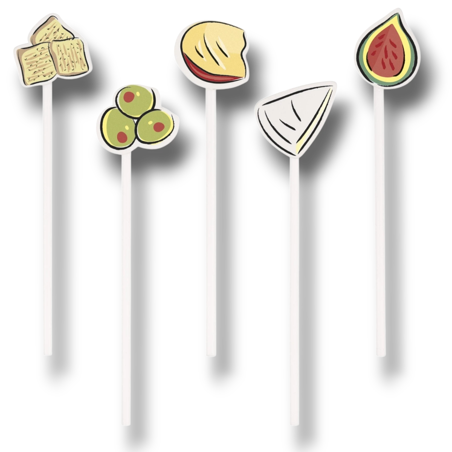 Assorted Toothpicks for Wine and Cold Cuts (20 Pack)