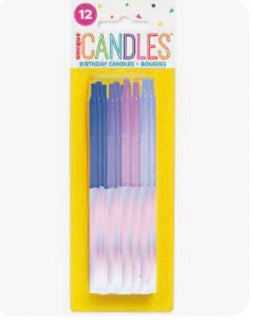 Modern Purple Candles C/12