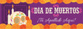 Personalized Day of the Dead Skull Banner