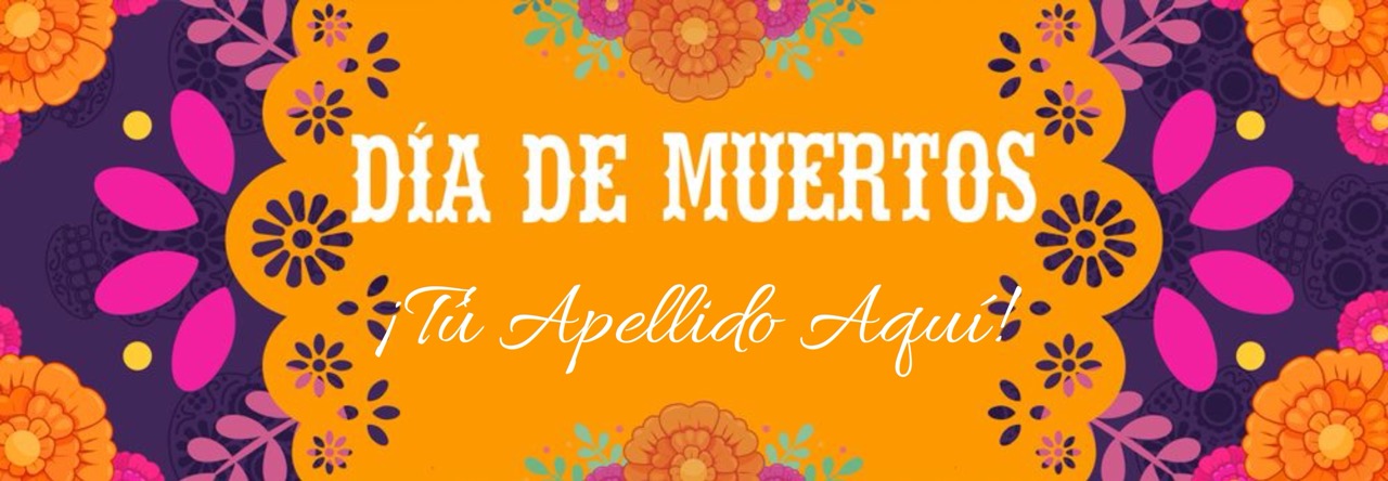 Banner Personalizado Dia De Muertos