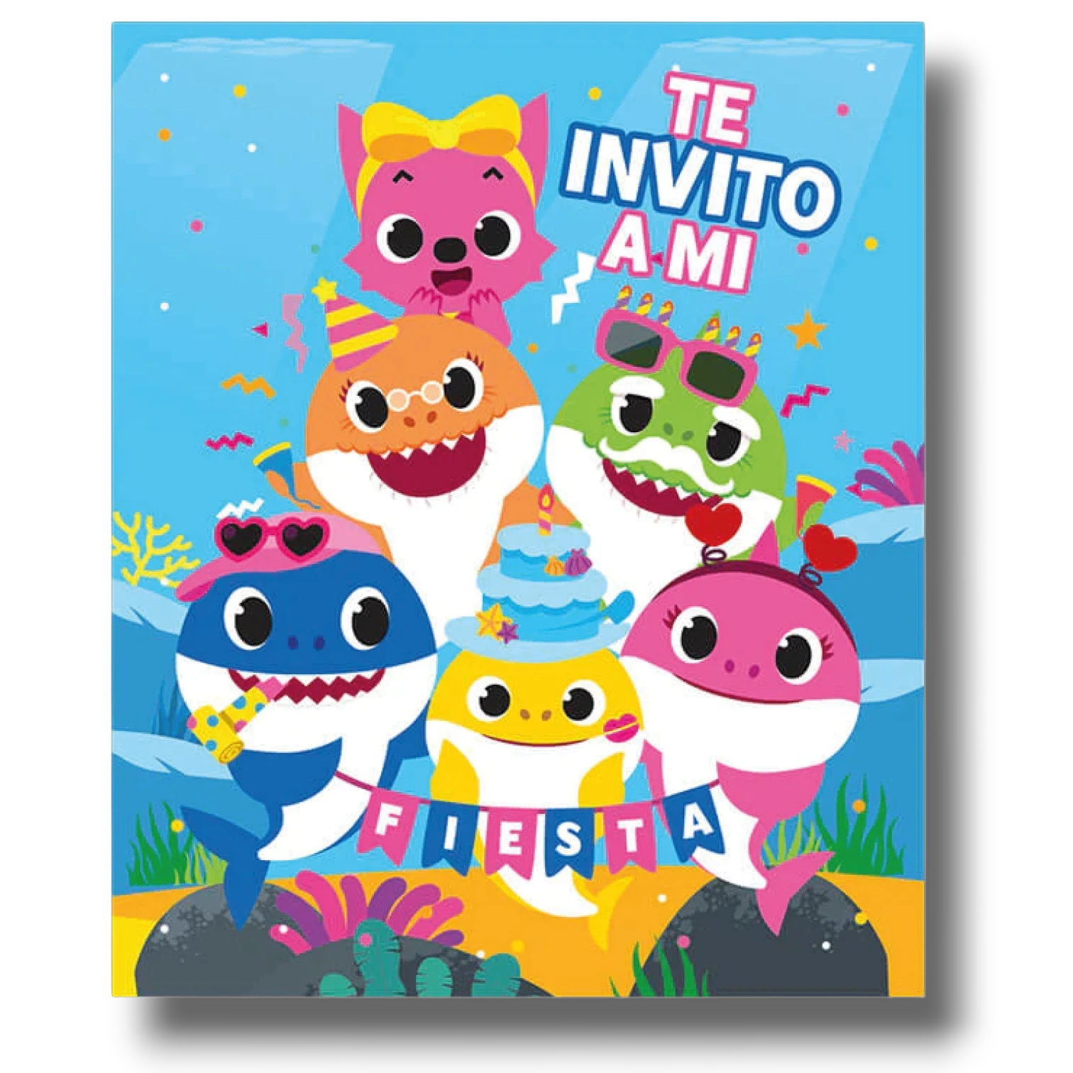 Baby Shark Invitation C/6