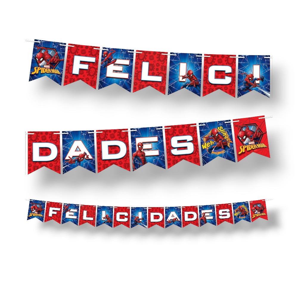 Banderín Spiderman Clásico C/1