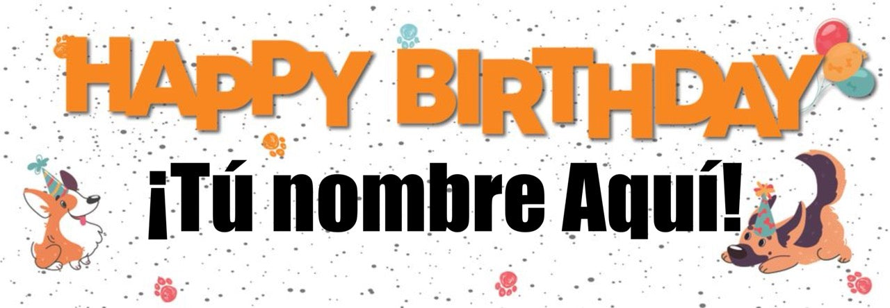 Customizable Happy Birthday Banner (Copy)