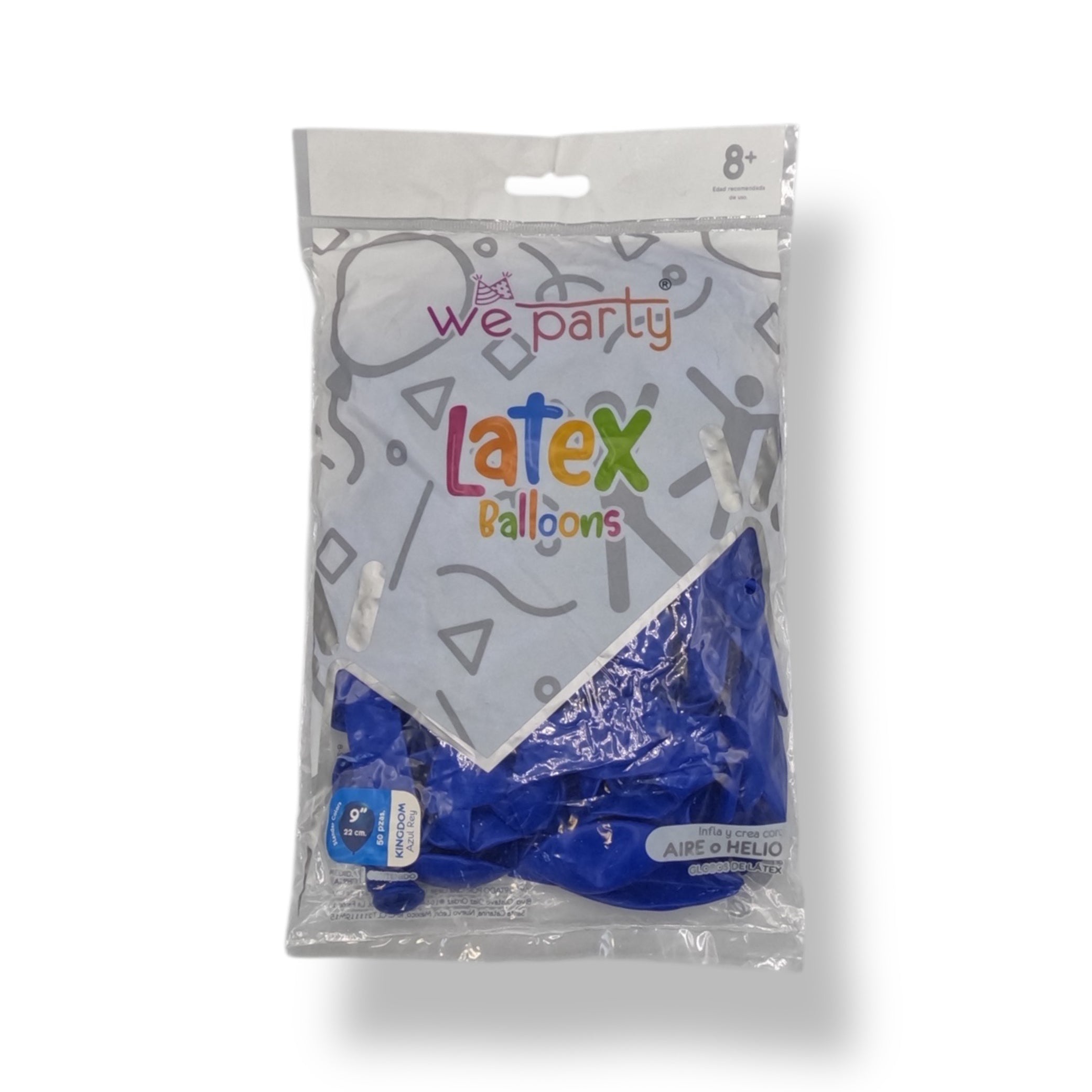 Kingdom 9" Blue Balloon Bag (50 count)