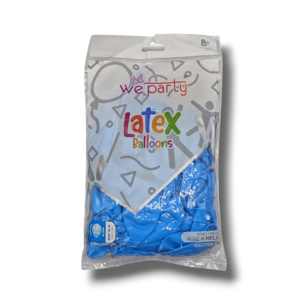 Bag of 11" Sky Blue Baby Blue Balloons (50 count)