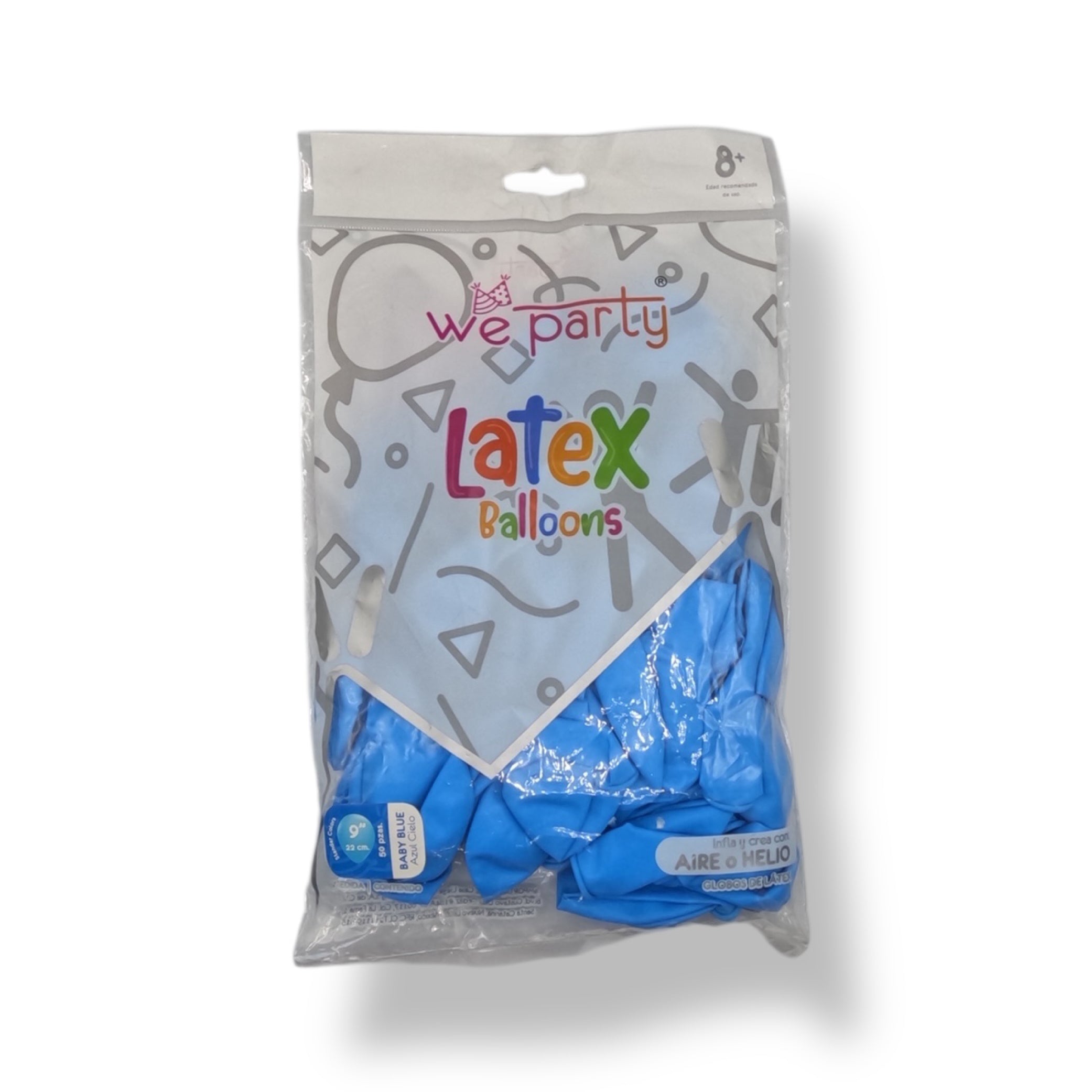 Bolsa De Globos 9" Baby Blue C/50