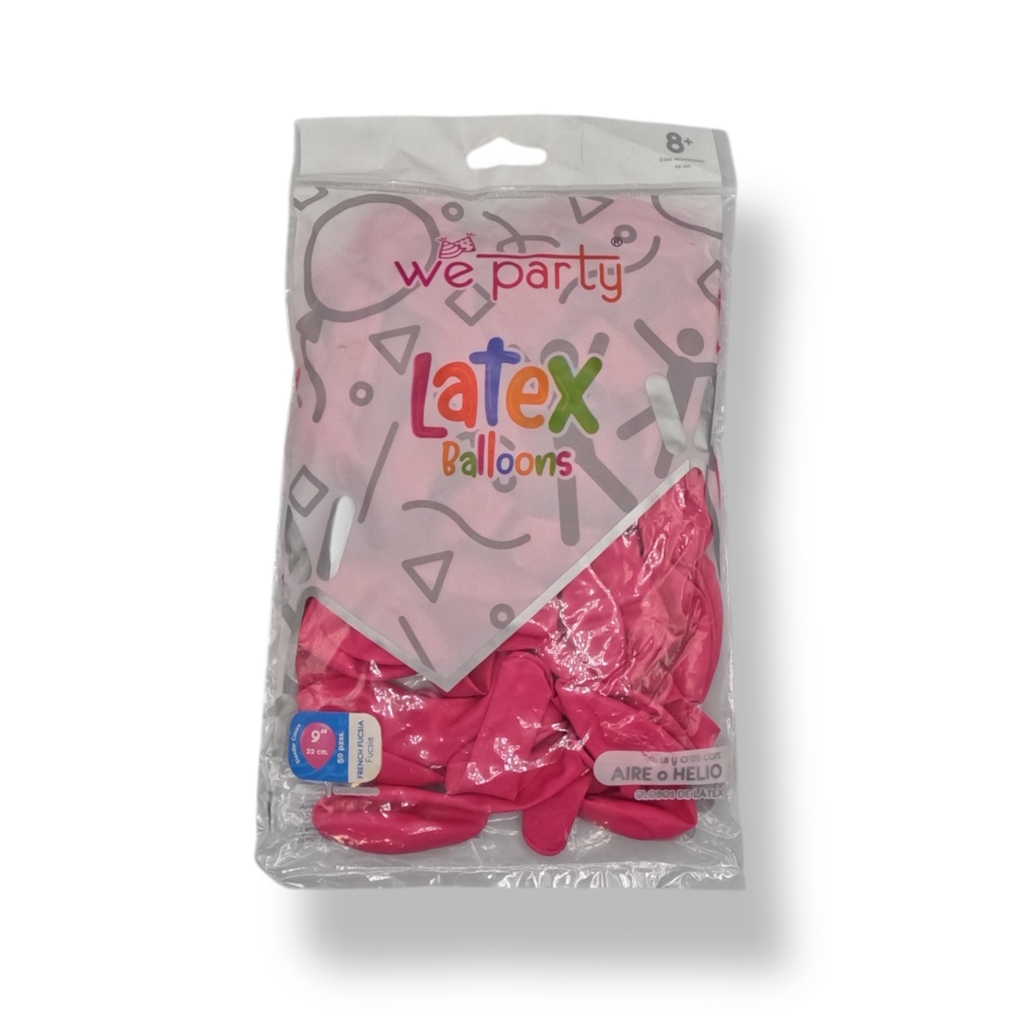 Bolsa De Globos 9" Fucsia French C/50