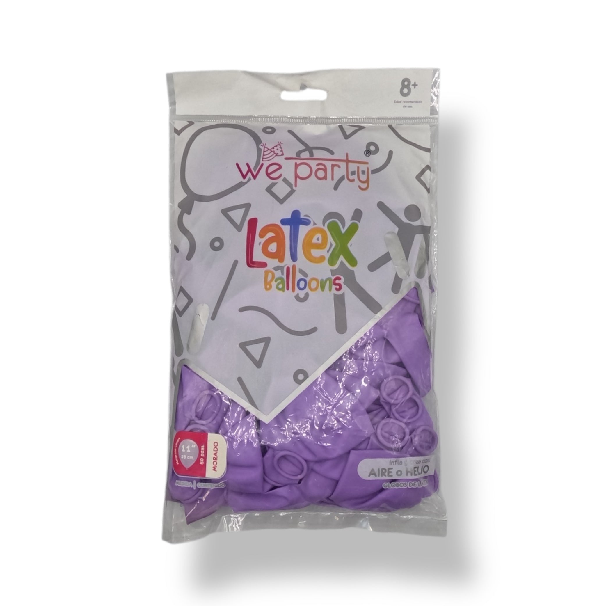 Bolsa De Globos 11" Morado French C/50