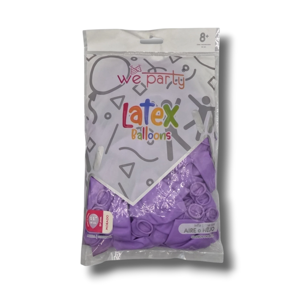 Bolsa De Globos 11" Morado French C/50