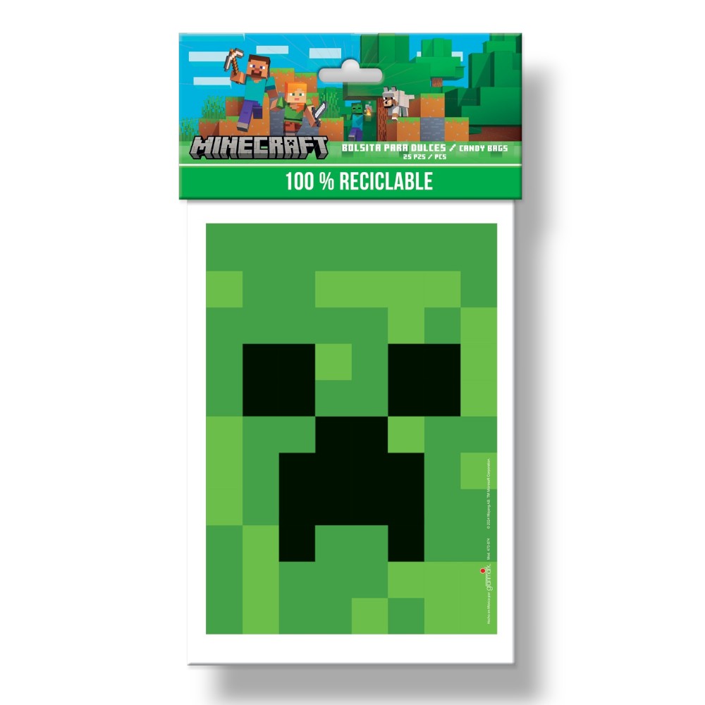 Bolsa Dulcera Minecraft C/25