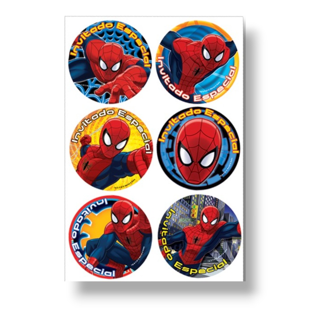Distintivo Spiderman Clásico C/24