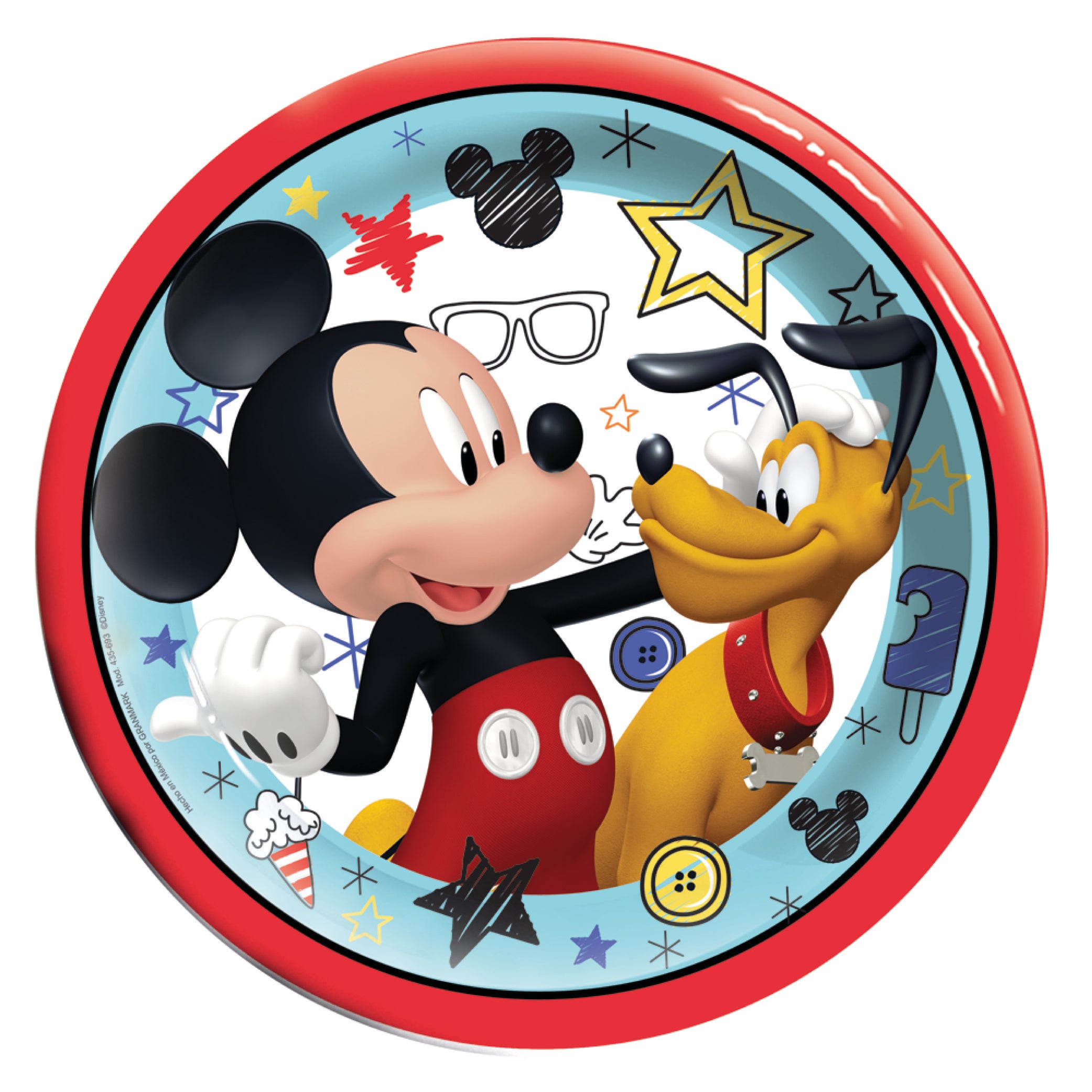 Plato 7" Mickey Mouse C/6