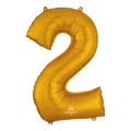36" Balloon Number 2 Gold C/1