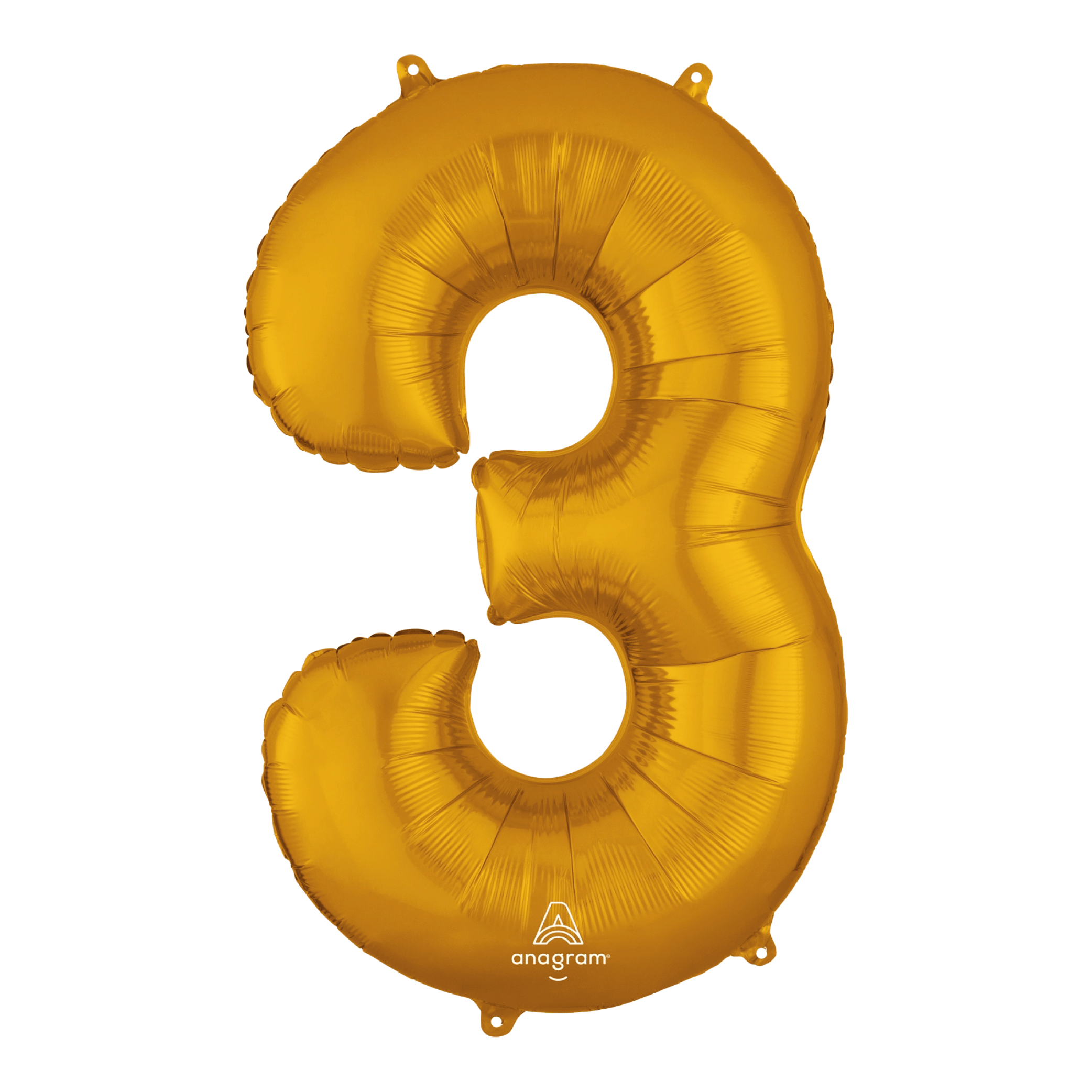 Globo 36" Numero 3 Oro C/1