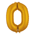 Globo 36" Numero 0 Oro C/1