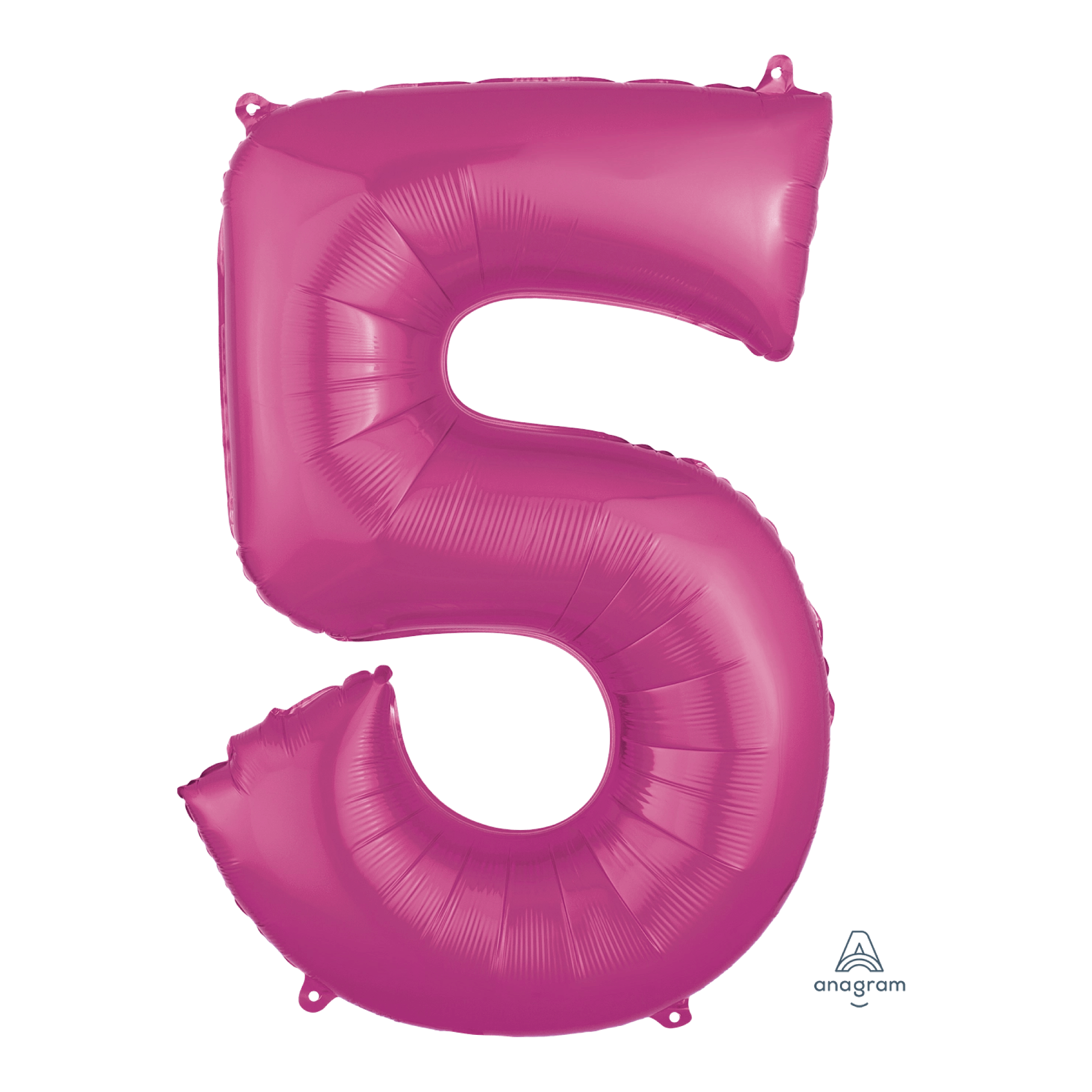 Globo 36" Numero 5 Magenta C/1