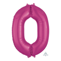 Globo 36" Numero 0 Magenta C/1