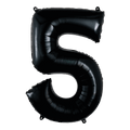 Globo 26" Numero 5 Negro C/1