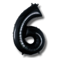 Globo 26" Numero 6 Negro C/1
