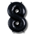 Globo 26" Numero 8 Negro C/1
