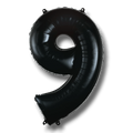 Globo 26" Numero 9 Negro C/1