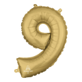 36" Balloon Number 9 White Gold C/1