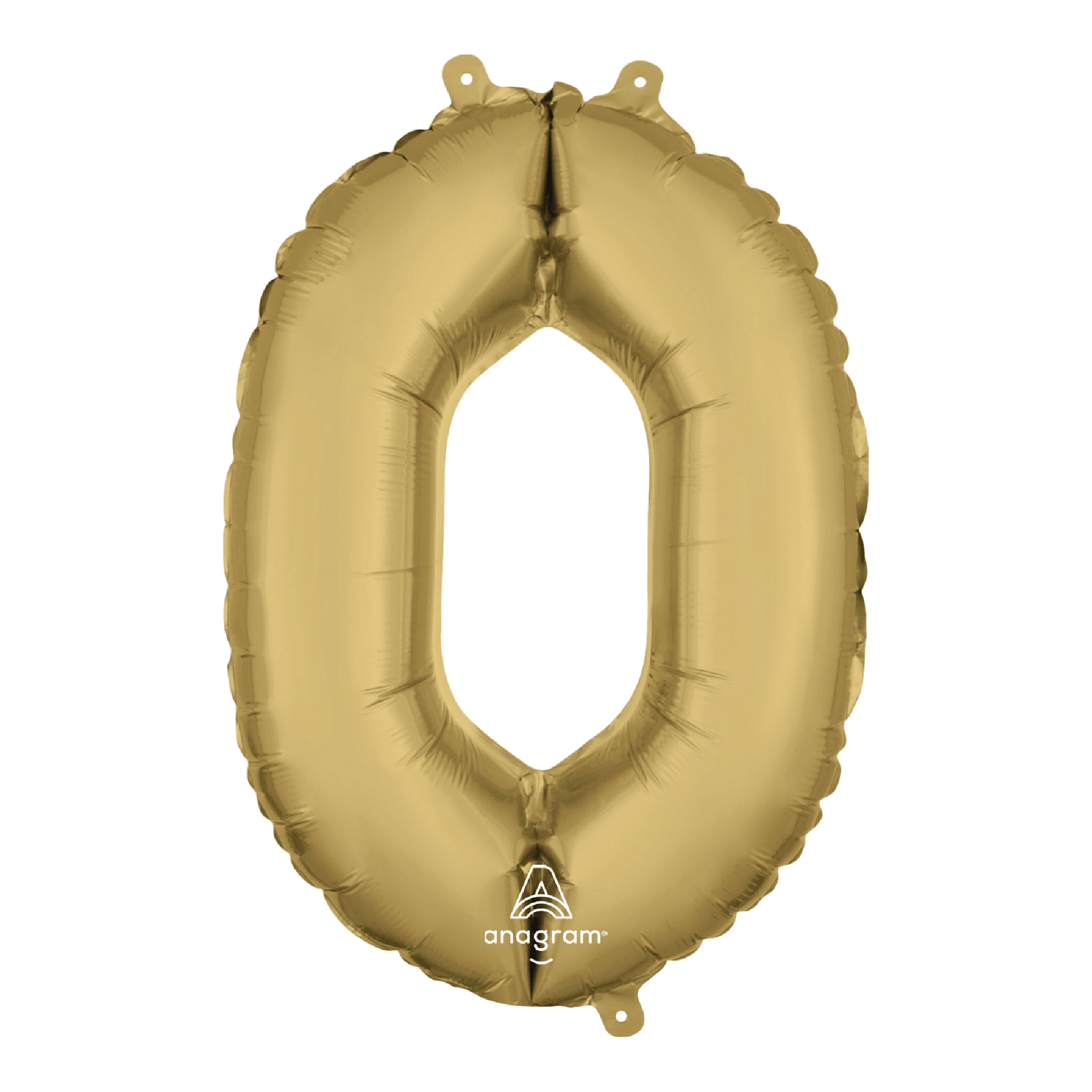 Globo 36" Numero 0 Oro Blanco C/1