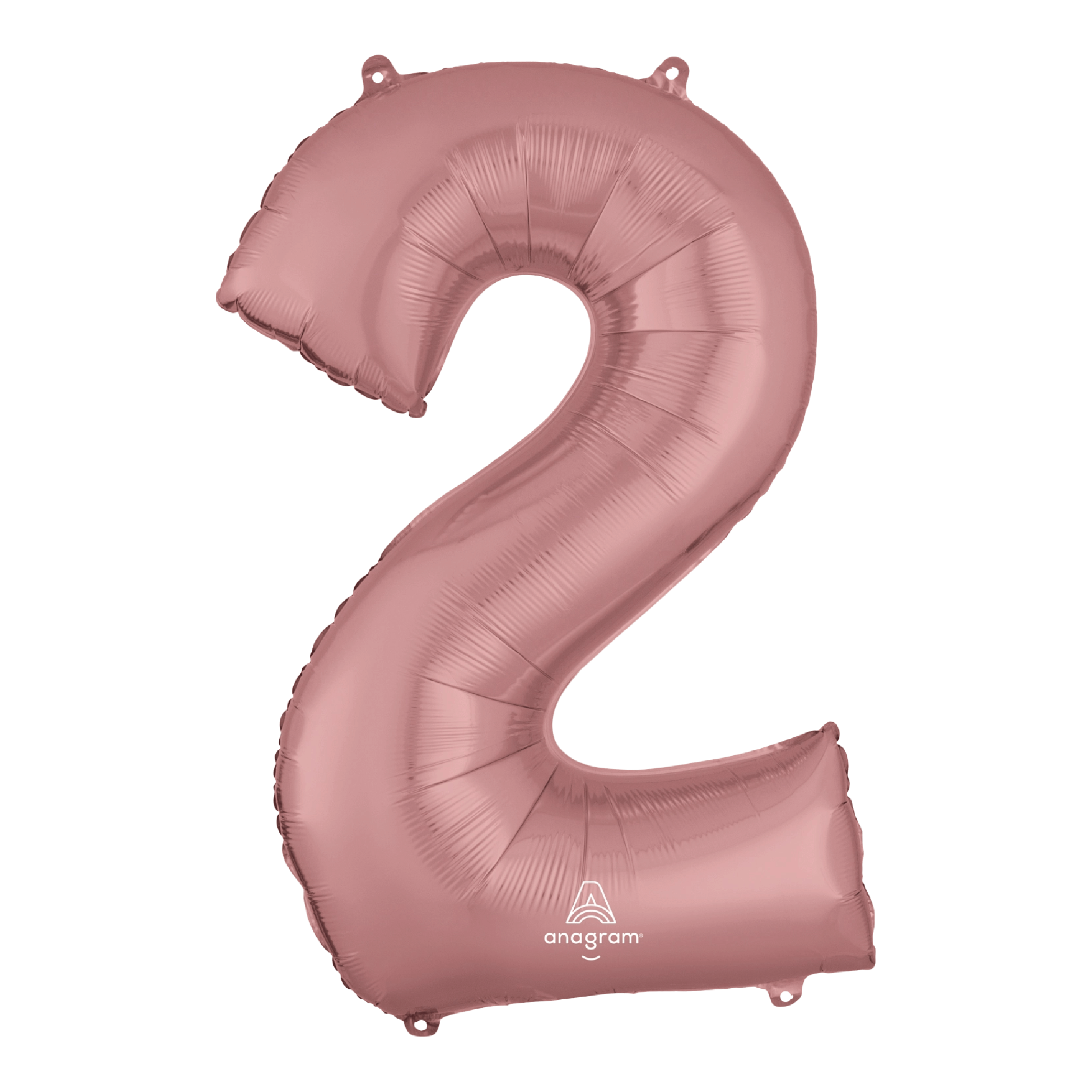 Globo 36" Numero 2 Oro Rosa C/1
