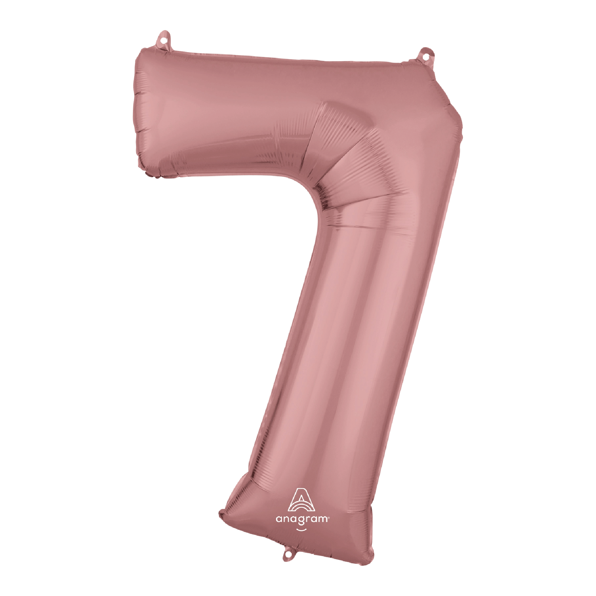 Globo 36" Numero 7 Oro Rosa C/1