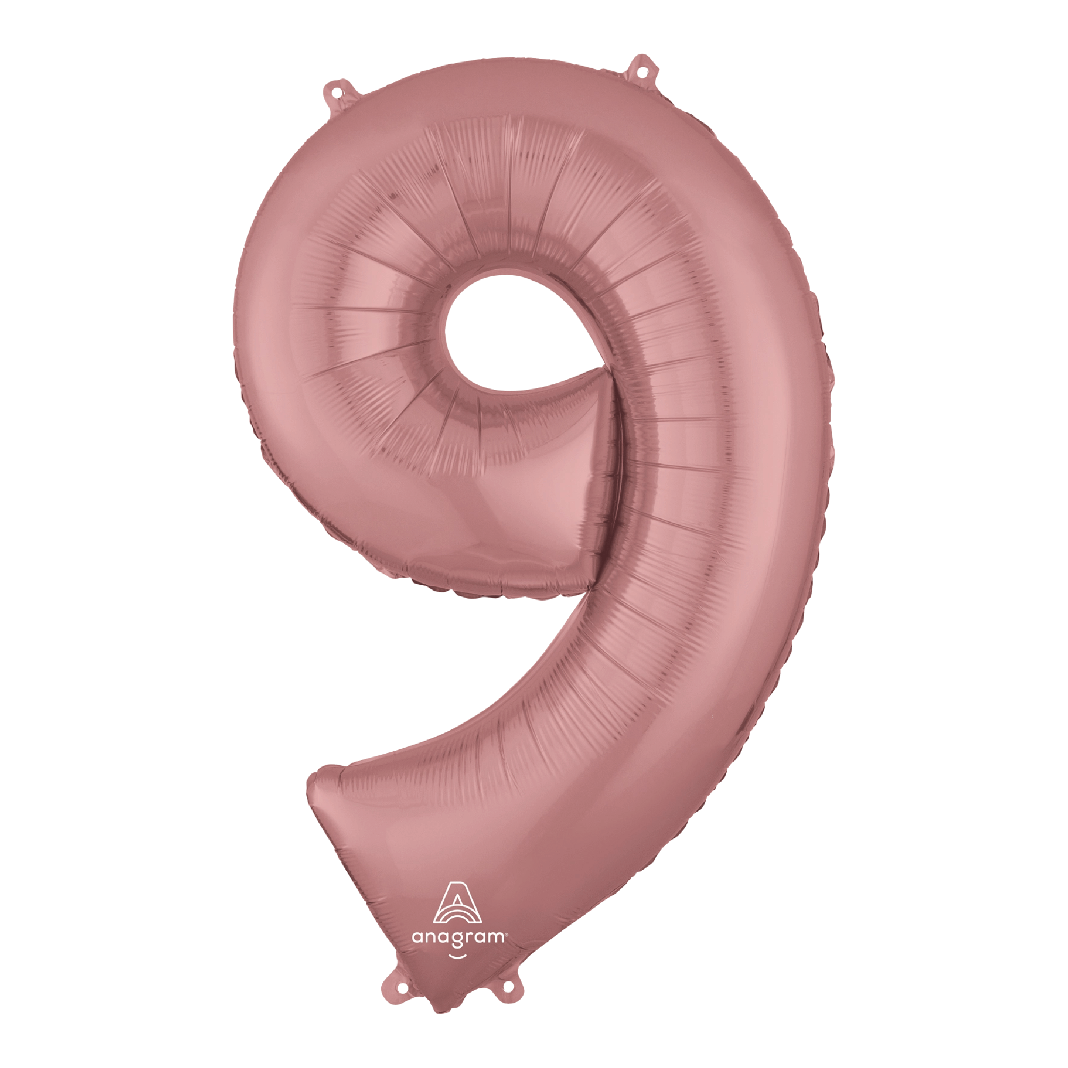 Globo 36" Numero 9 Oro Rosa C/1