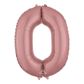 Balloon 36" Number 0 Rose Gold C/1