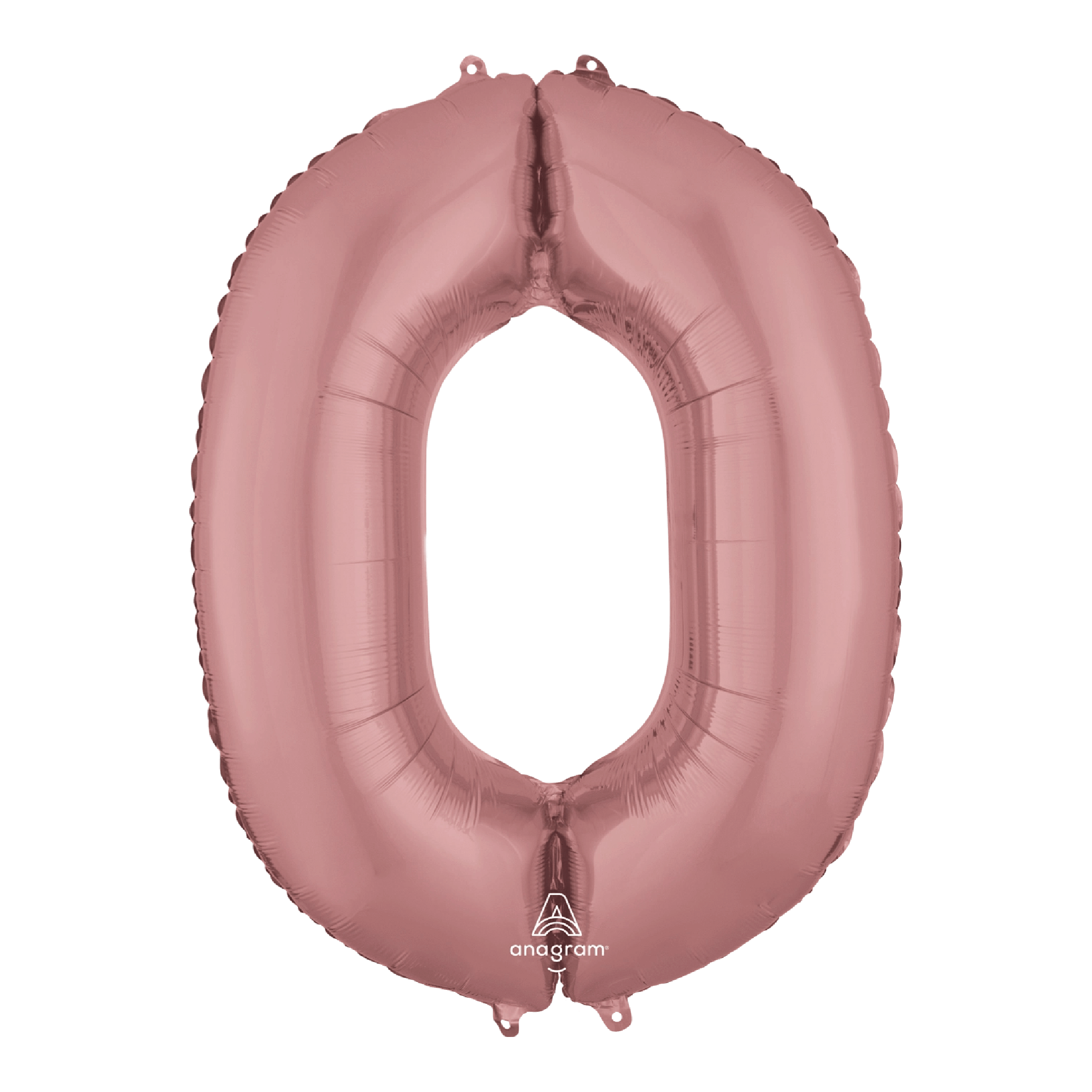 Globo 36" Numero 0 Oro Rosa C/1