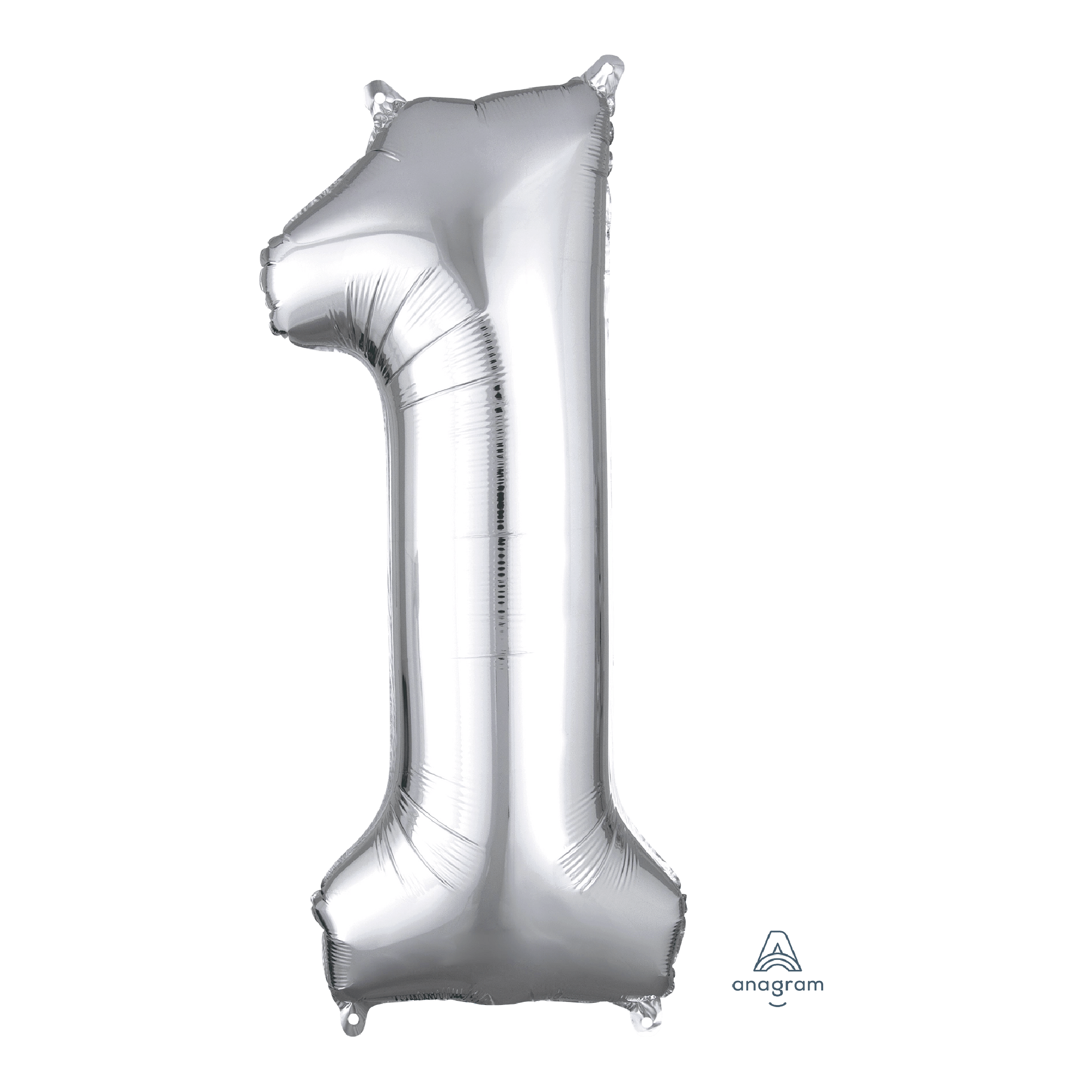 Globo 36" Numero 1 Plata C/1