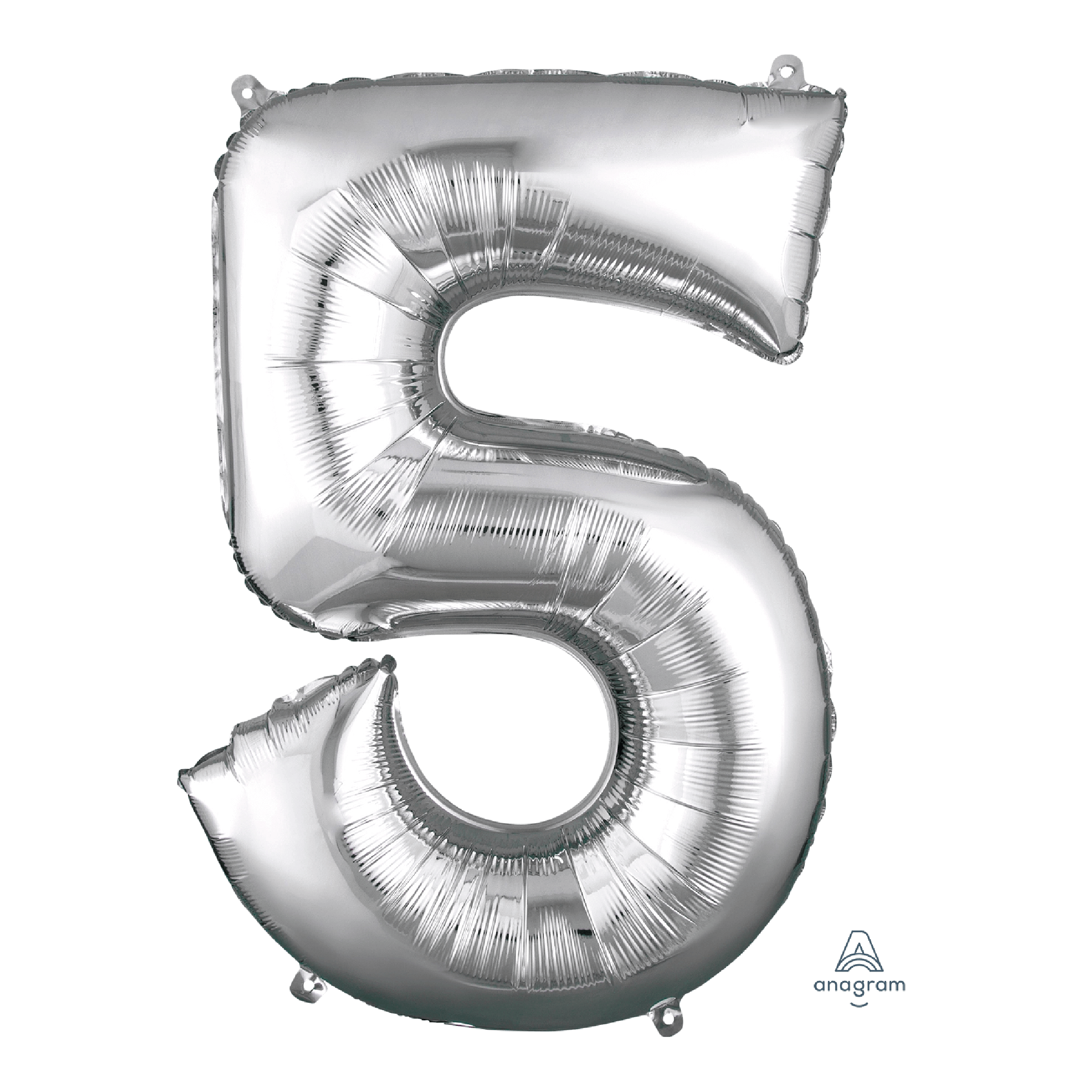 Globo 36" Numero 5 Plata C/1